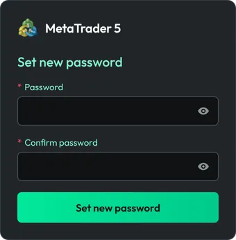 Trader Zone: Set new password for MetaTrader 5